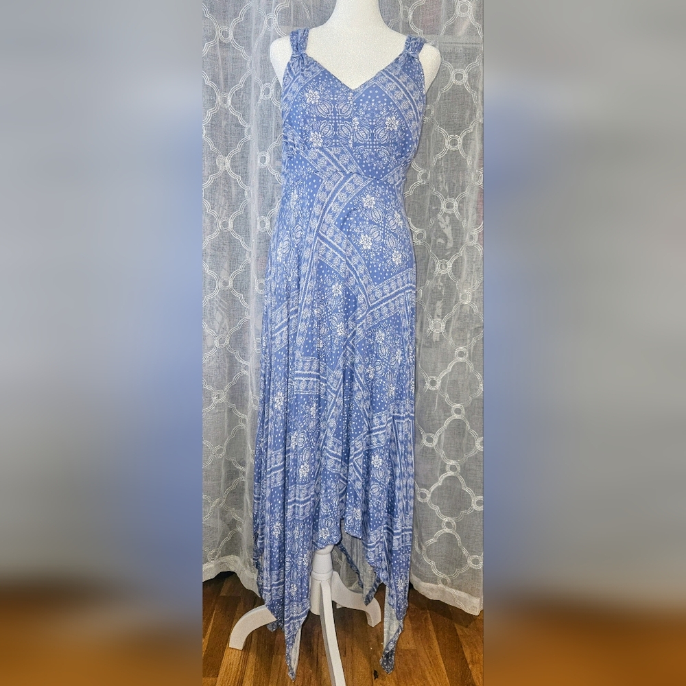 American Rag Cie - Blue Bandana Print Maxi Skirt - Size XXL